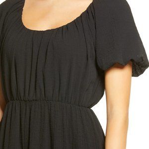 NWT Black Tiered Short Sleeve Dress ASTR THE LABEL | M